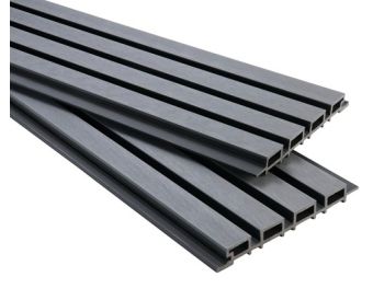 WPC Fassadenverkleidung Silver-Grey (26 x 219 mm)