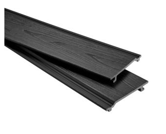 Handmuster WPC Fassadenverkleidung Charcoal