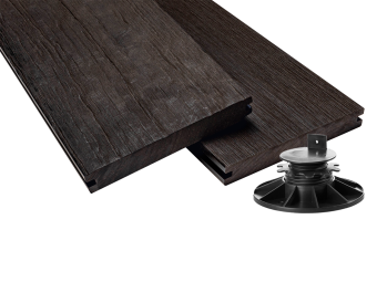 Massivdiele Antik Komplett Set PLUS - Schwarz