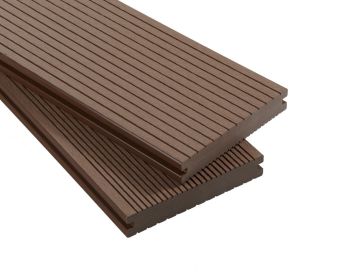 Massiv Diele (hellbraun) - beidseitig - 20x140 mm