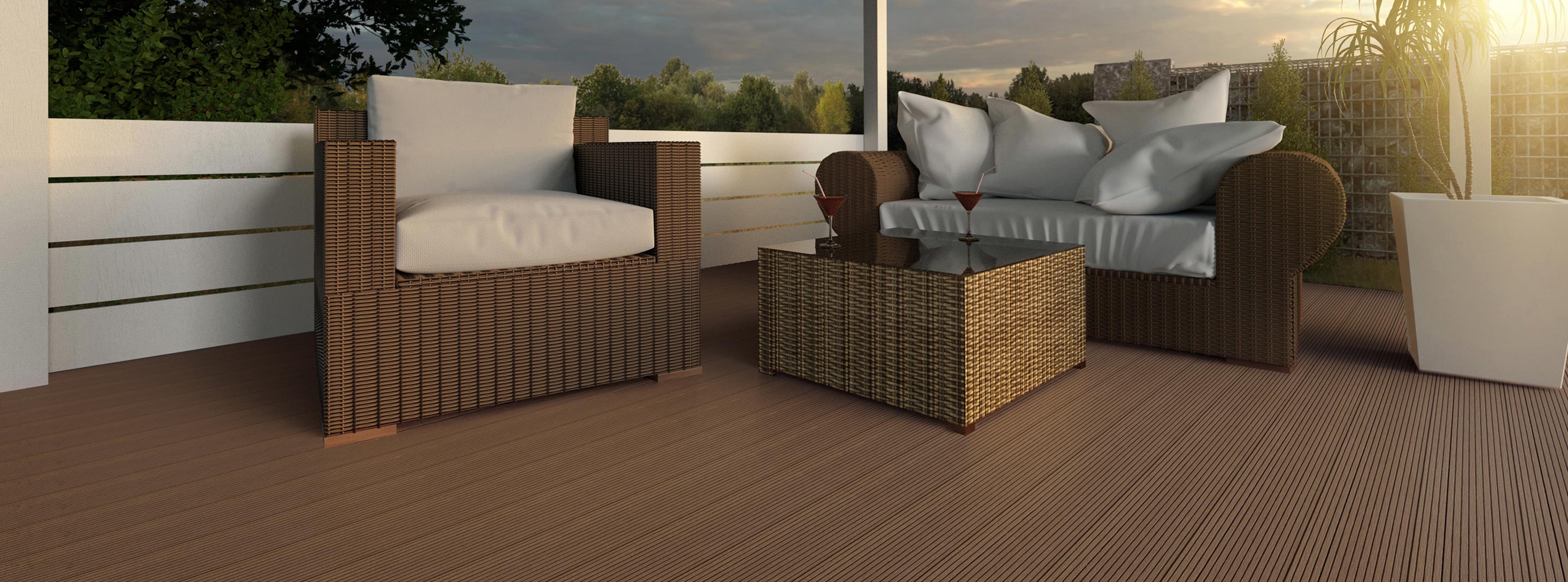 WPC Terrassendielen & WPCZaun + Sichtschutz Mondesi